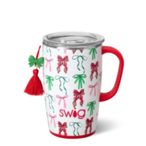 *SWIG Ribbons and Bows Travel Mug 18oz