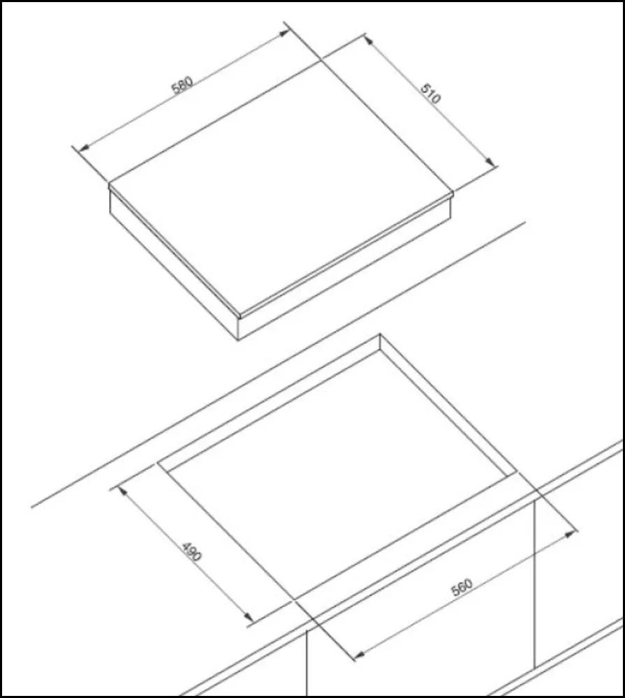 Technika TGC6GWBGS Four Burner Gas Glass Cooktop