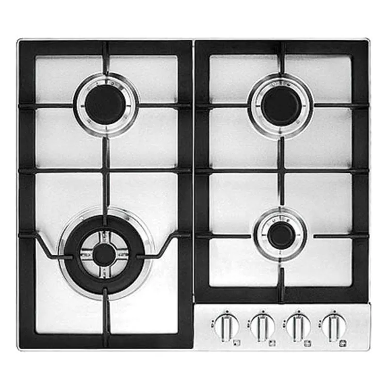 Tecno Uno TA 608 TRSV Stainless Steel Hob Stainless Steel 60cm, 4 Burner  (1x Triple Ring, 2 x Medium, 1 x Small)