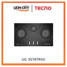 Tecno Uno UG 3076 TRSV Toughened Glass Hob Black 76cm