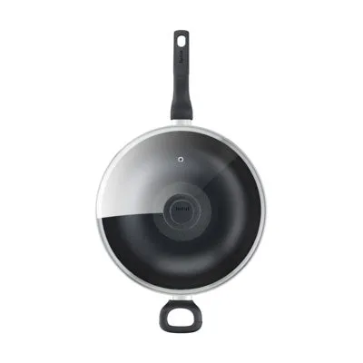 Tefal, Cook Easy Black Wokpan 36cm   glass lid – B5039296