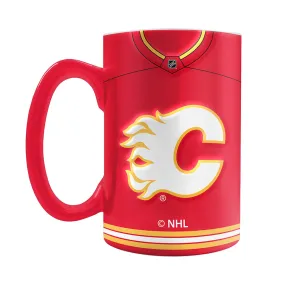 The Sports Vault NHL Calgary Flames 20oz Sculpted Jersey Mug