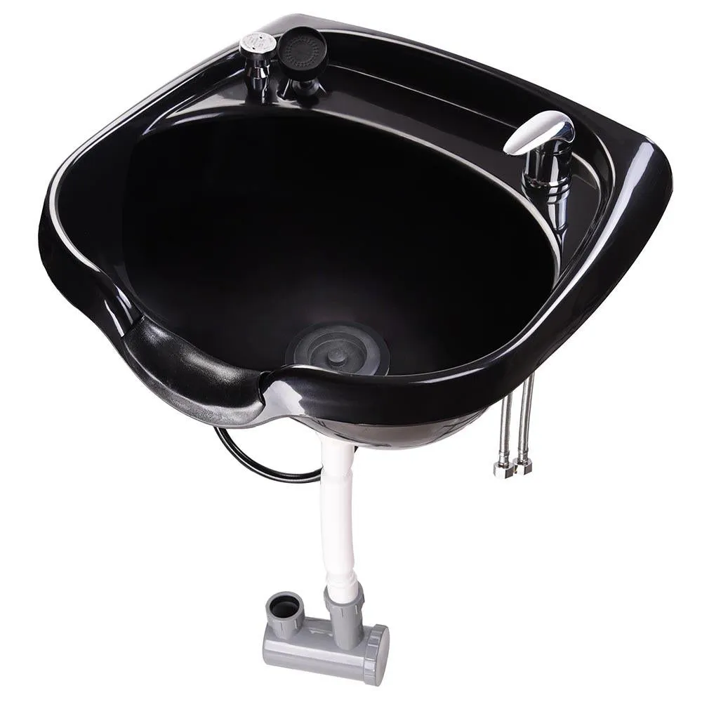 TheLAShop Shampoo Basin Bowl Sink w/ Sprayer Faucet Neck Rest Hair Trap