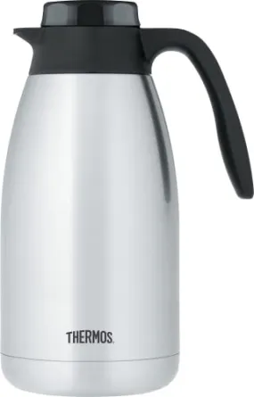 Thermos FN371 Stainless Steel Brew In Vacuum Insulated Carafe 64 Oz 1.9 Liter, Coffee Server, Pitcher, Dispenser, Tea Pot