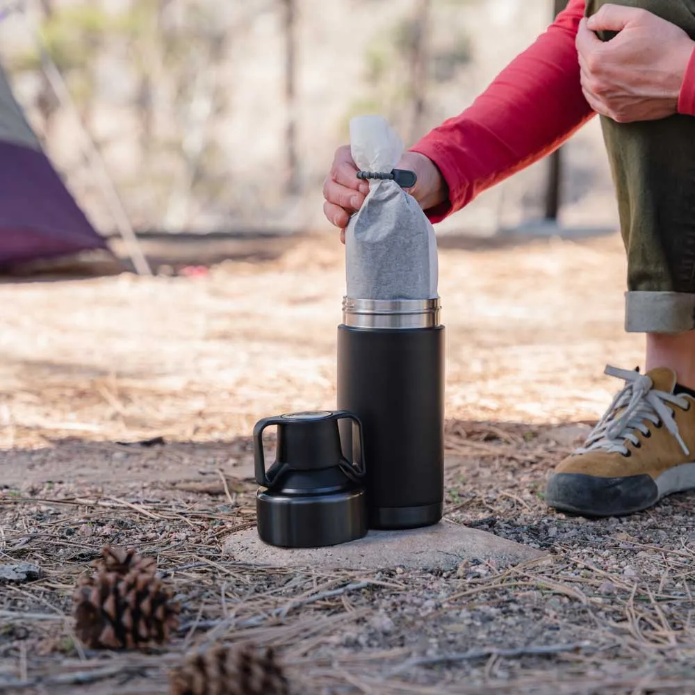 Toddy Go Brewer Cold Brew Travel Mug - Gunmetal/Black