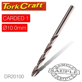 TORK CRAFT DRILL HSS 10.0MM 135DEG 1/CARD INDUSTRIAL BIT DR20100