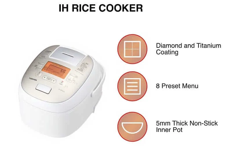 Toshiba RC-DR10L(W)SG Rice Cooker 1L