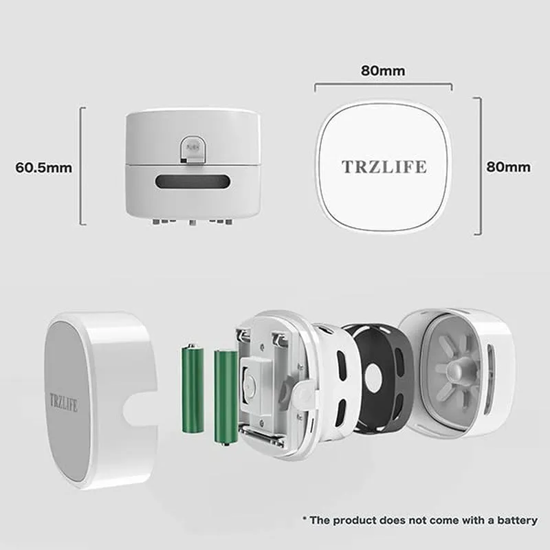 TRZLIFE Desk Vacuum Cleaner Upgraded Mini Table Vacuum Cleaner Mini Vac High Endurance Rechargeable Automatic Energy Saving Quiet Pick up Tiny Items Crumbs Flakes for Drawer Desktop Countertop