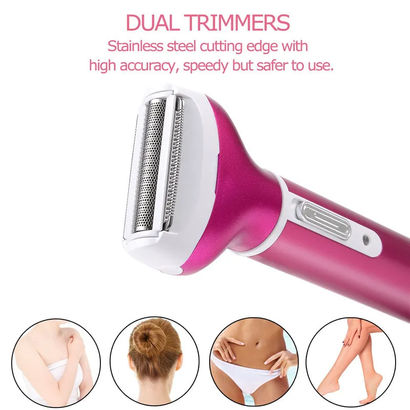 USB Powered 4 In 1 Body Hair Shaver Remover Set