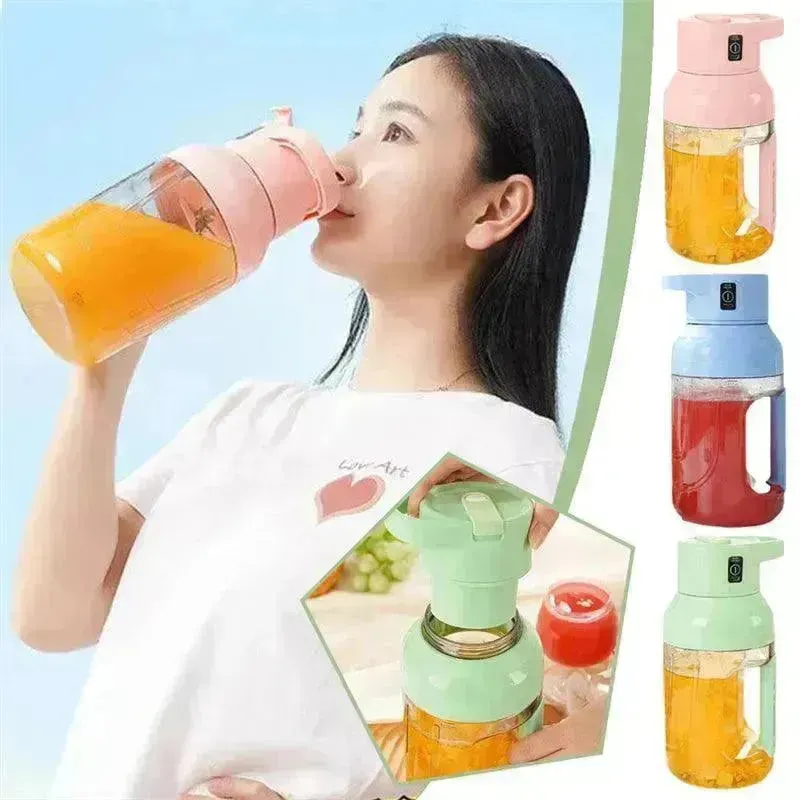 USB Rechargeable 1500ml Electric Juicer - Portable Blender