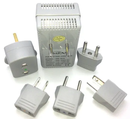 VM-1875K International Travel Converter/Adapter Kit 50W-1875W For 220/240V Countries