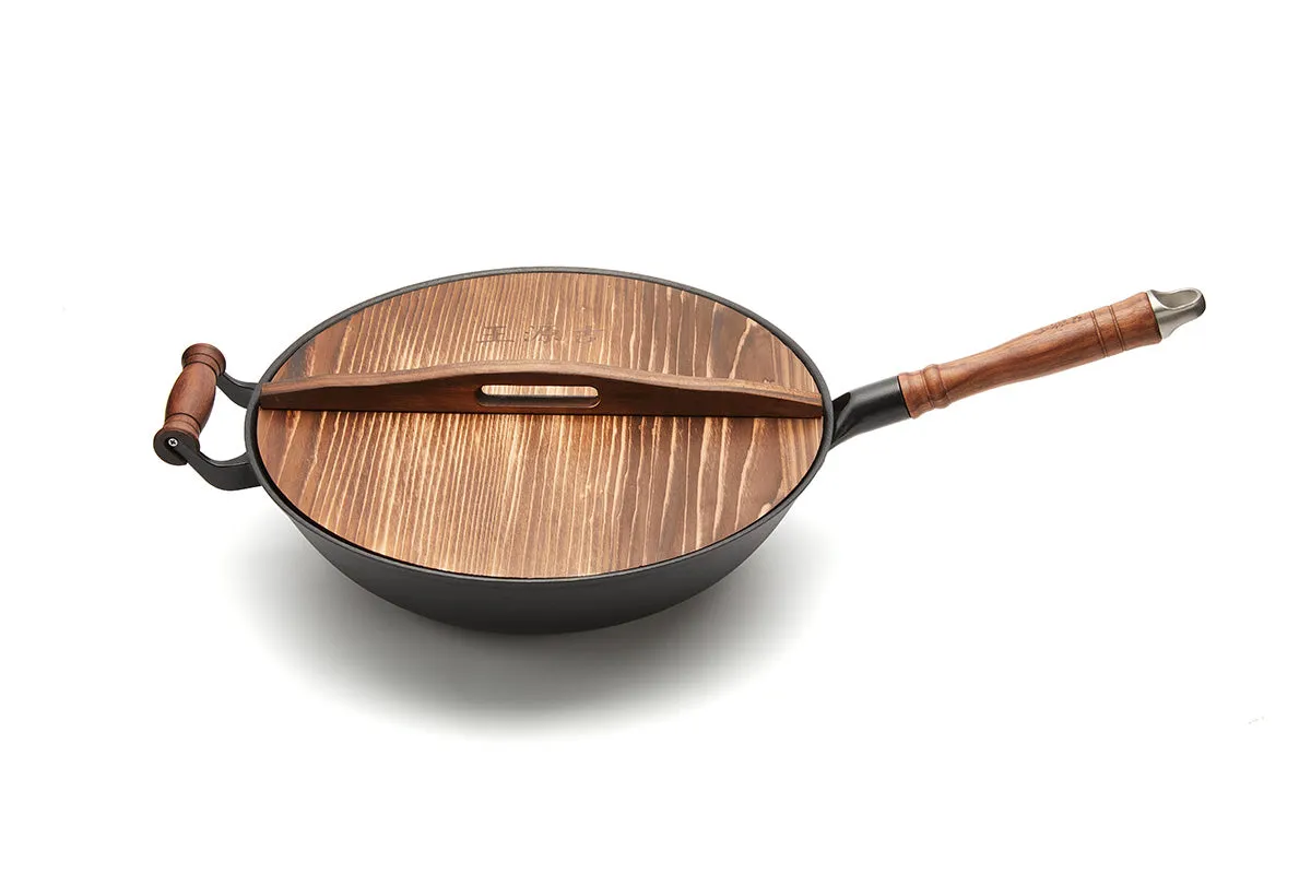 WANGYUANJI Cast Iron Wok Pan