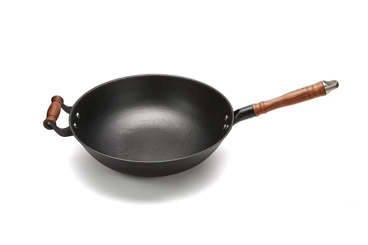 WANGYUANJI Cast Iron Wok Pan