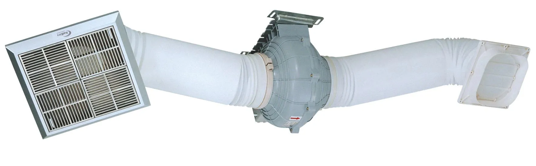 White (DP820 - 55/161) Ceiling Inline Fan By Wadbros