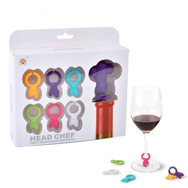 Wine Stopper With Glass Markers