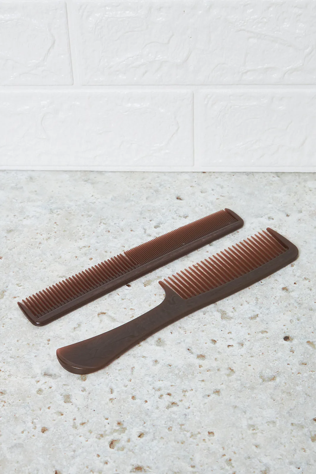 Women Brown Solid Hair Comb Set (2 Piece)