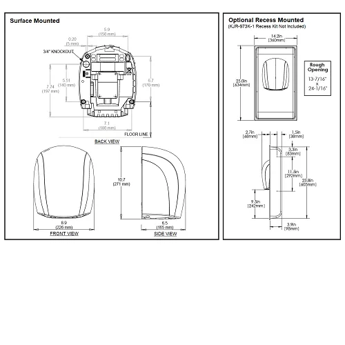 WORLD DRYER® J4-972A3 Airforce™ **DISCONTINUED** No Longer Available - Please see WORLD Q-972A2 VERDEdri or J-973A3 AIRFORCE