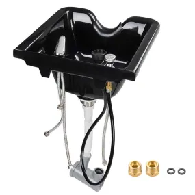 Yescom Salon Shampoo Bowl Hair Basin w/ Faucet Neck Rest Hair Trap