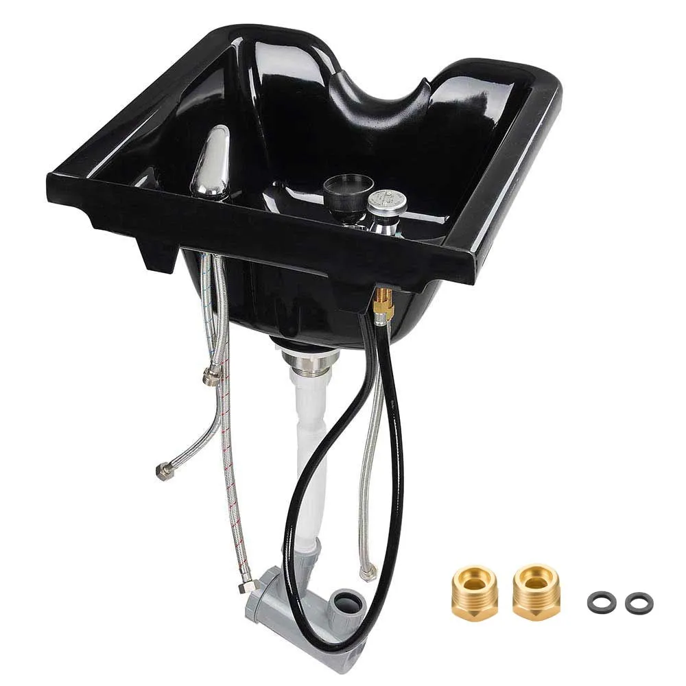 Yescom Salon Shampoo Bowl Hair Basin w/ Faucet Neck Rest Hair Trap